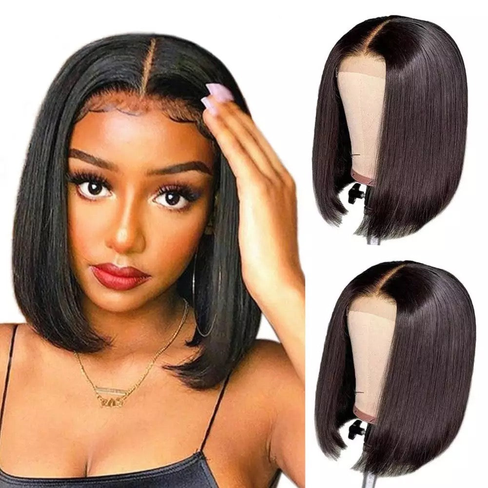 Peruvian Straight Bob lace frontal wig