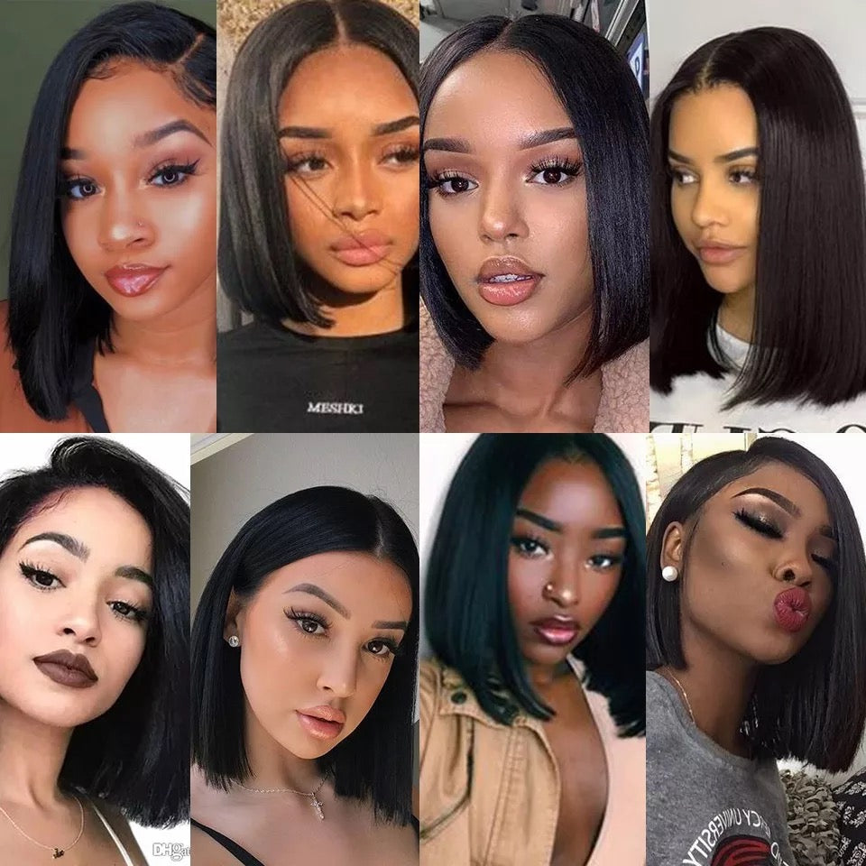 Peruvian Straight Bob lace frontal wig