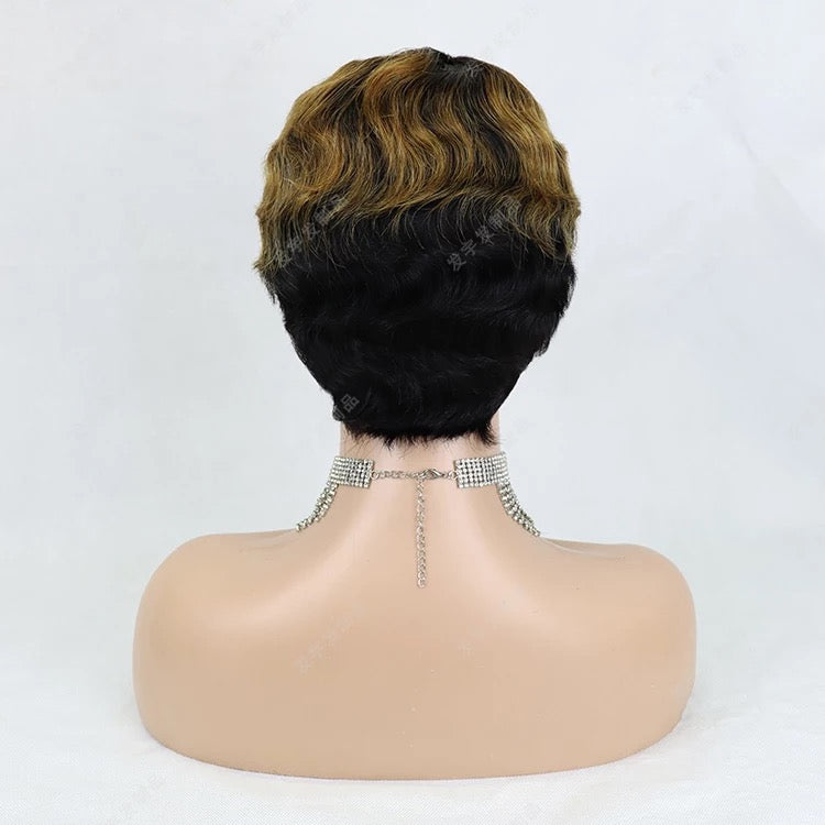 Short Finger Wave Pixie 100% Human Hair