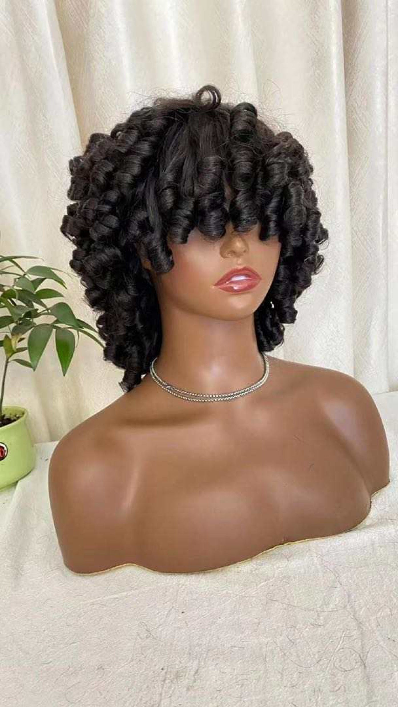 Fringe Big Bounce Curly Wig
