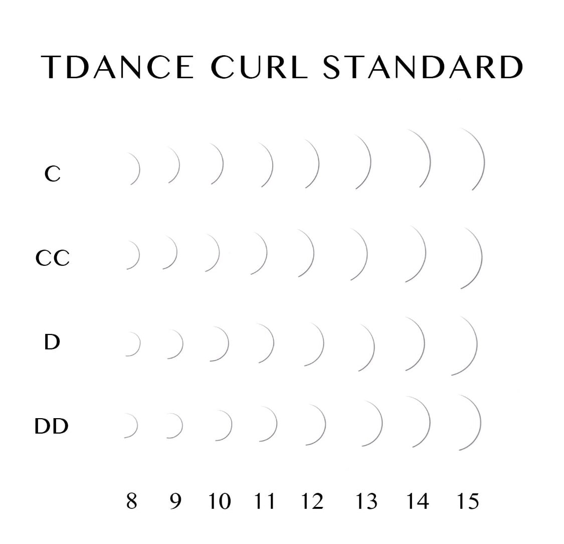0.07 CC Curl Supreme Dark mink Volume Lashes