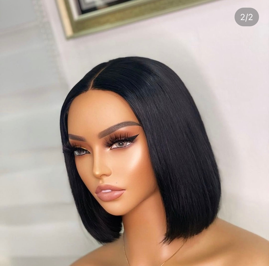 Peruvian Straight Bob lace frontal wig