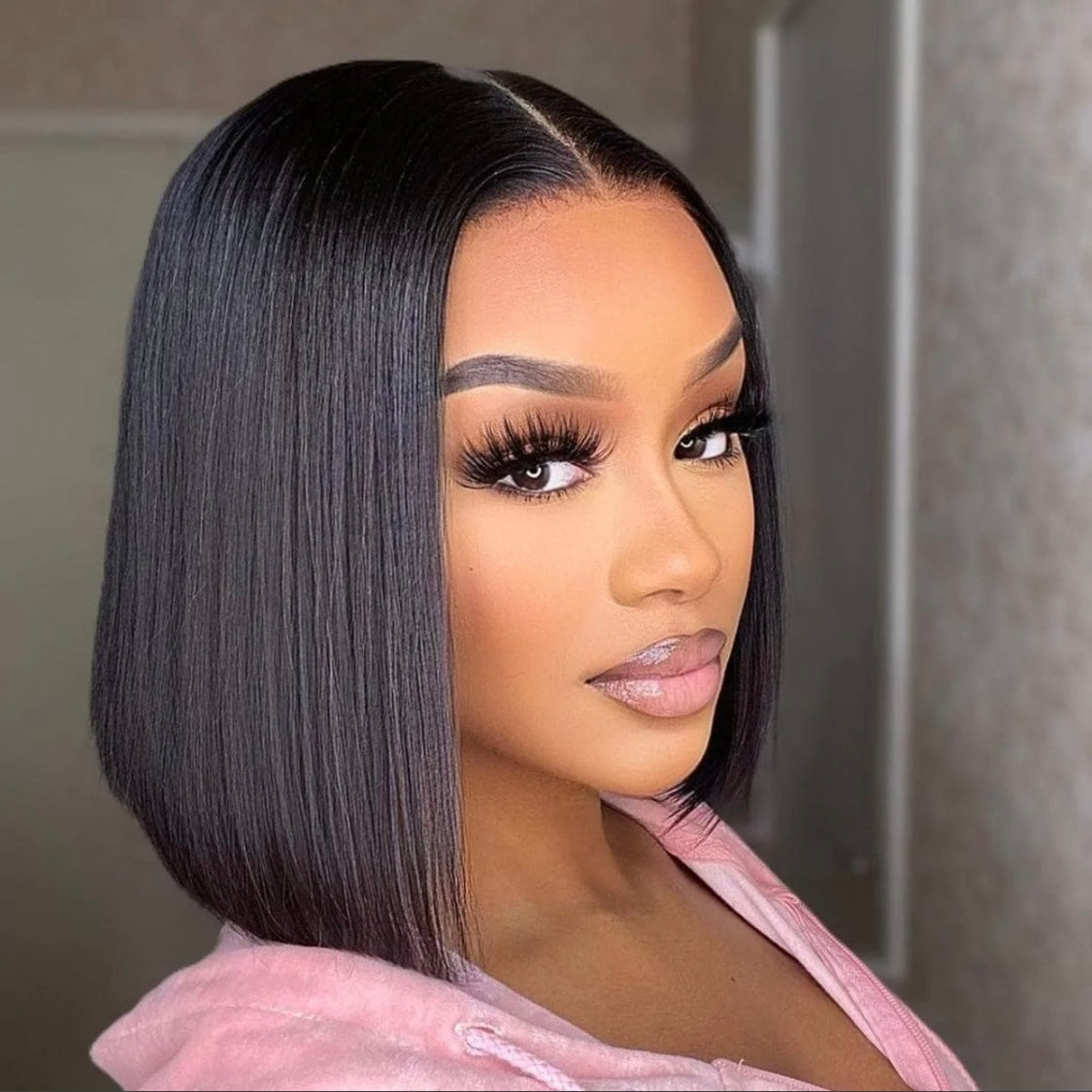 Peruvian Straight Bob lace frontal wig