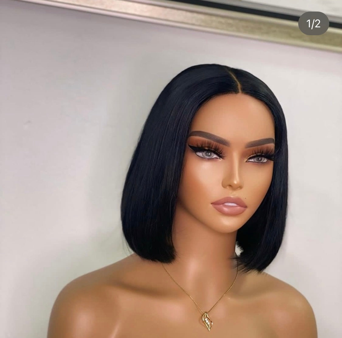 Peruvian Straight Bob lace frontal wig